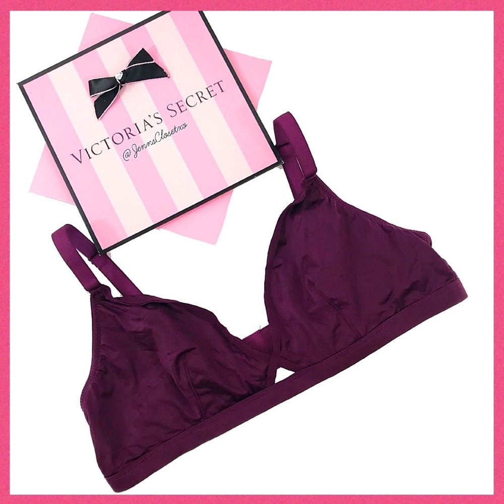 •Victoria’s Secret• Dark plum Keyhole bralette - Picture 1 of 2